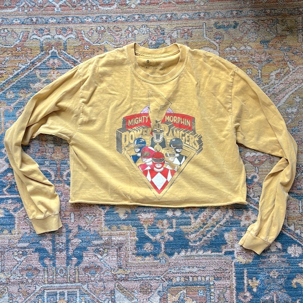 Power Rangers Cropped Long Sleeve